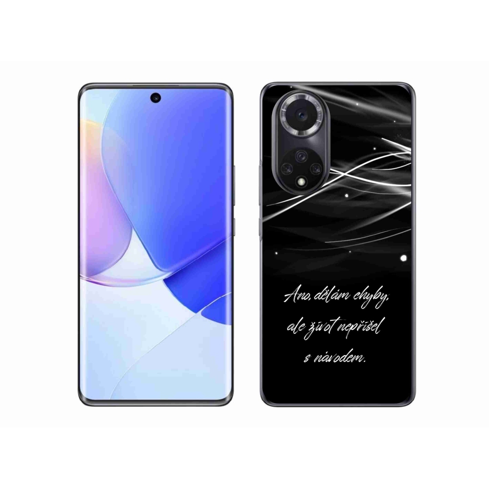 Gelový kryt mmCase na Honor 50 - citát černé pozadí