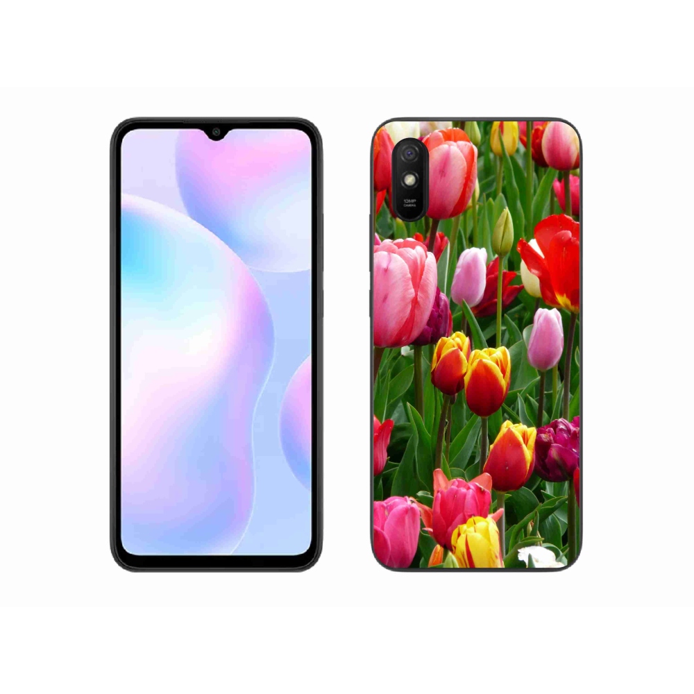 Gelový kryt mmCase na Xiaomi Redmi 9AT - tulipány