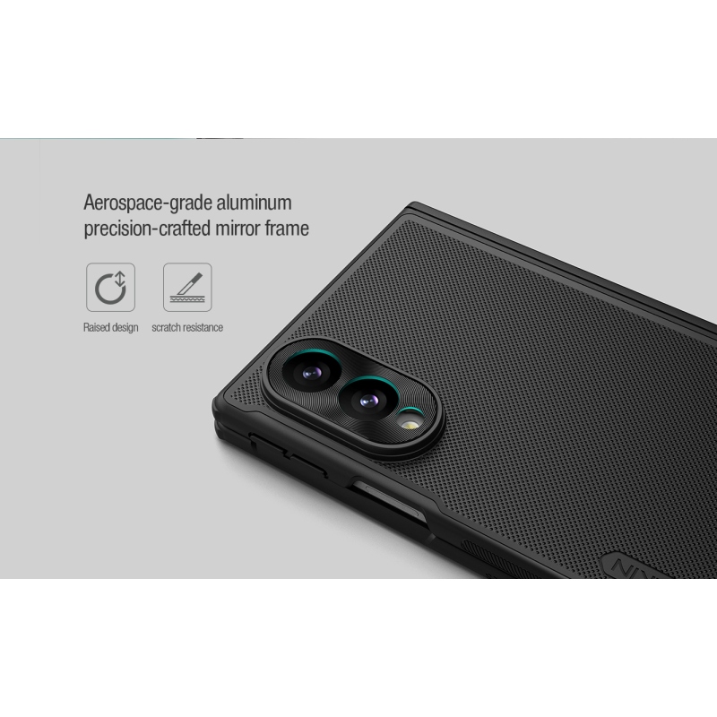 Nillkin Super Frosted FOLD Magnetic Zadní Kryt pro Samsung Galaxy Z Fold 8 Transparent Black