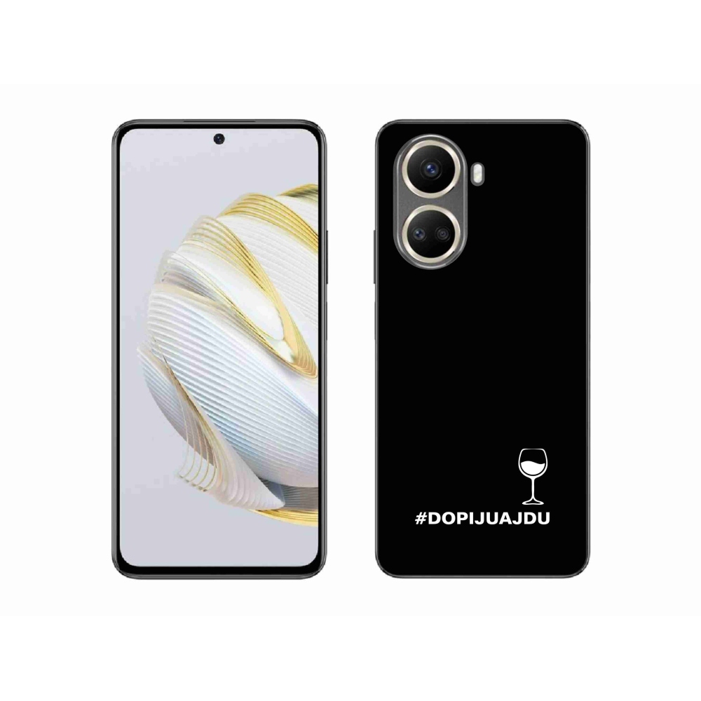 Gelový kryt mmCase na Huawei Nova 10 SE - vinný motiv černé pozadí