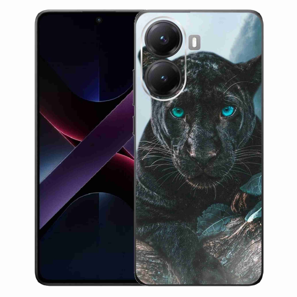 Gelový kryt mmCase na Xiaomi Poco X7 Pro 5G - černý panter