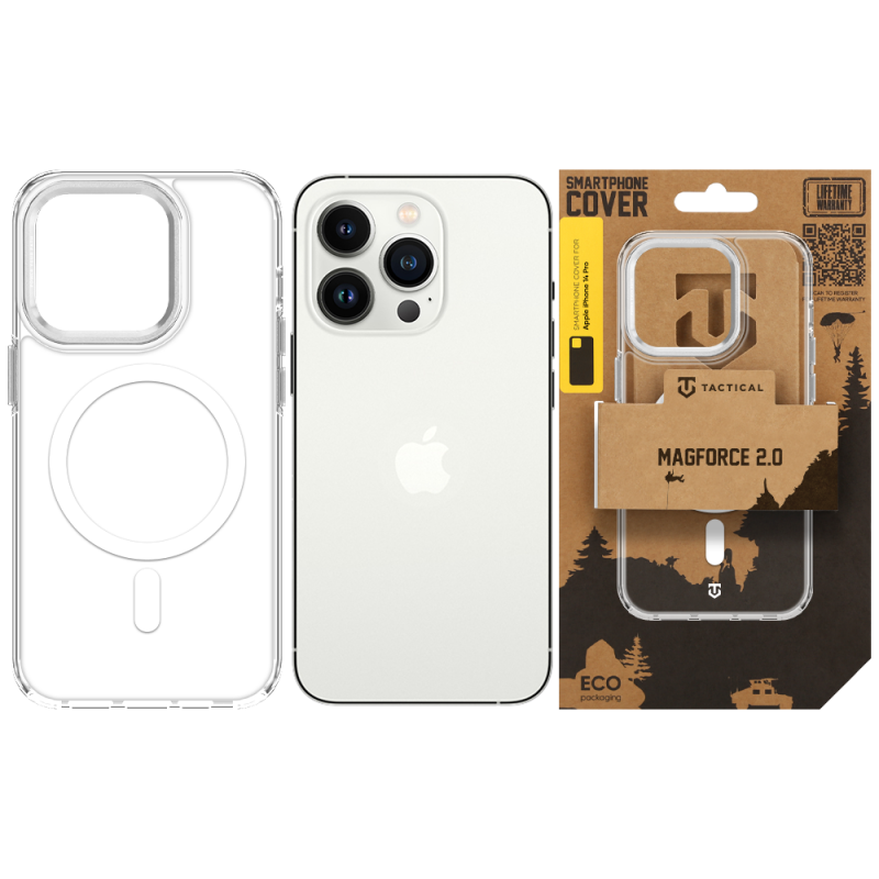 Tactical MagForce 2.0 Kryt pro Apple iPhone 14 Pro Silver