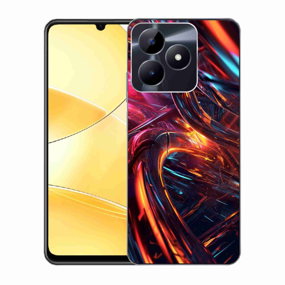 Gelový kryt mmCase na Realme C51/C53 - abstraktní motiv 10