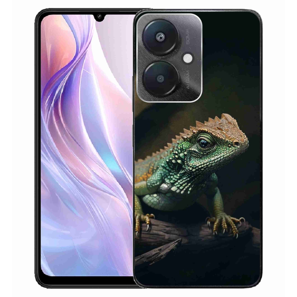 Gelový kryt mmCase na Xiaomi Redmi 13C 5G - ještěr