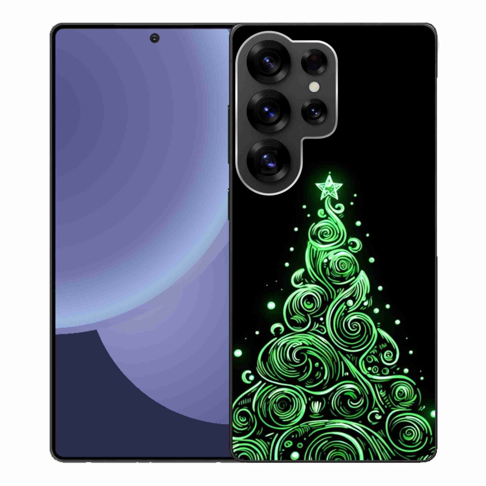 Gelový kryt mmCase na Samsung Galaxy S25 Ultra - neonový vánoční stromek 3