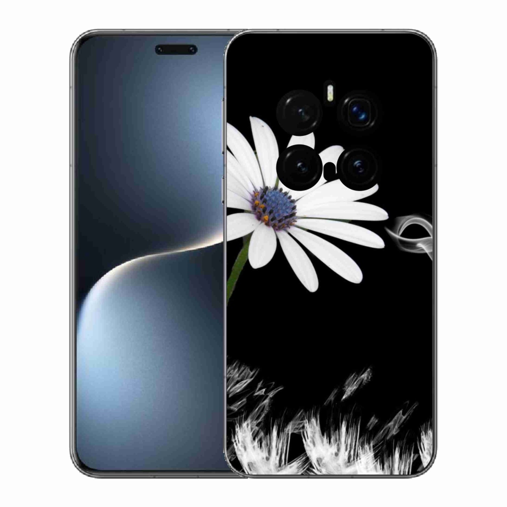 Gelový kryt mmCase na Honor Magic 7 Pro 5G - bílá květina