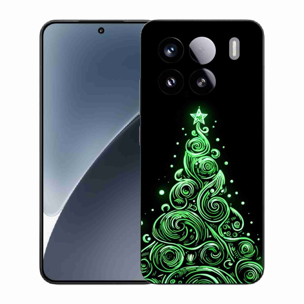 Gelový kryt mmCase na Xiaomi 15 - neonový vánoční stromek 3