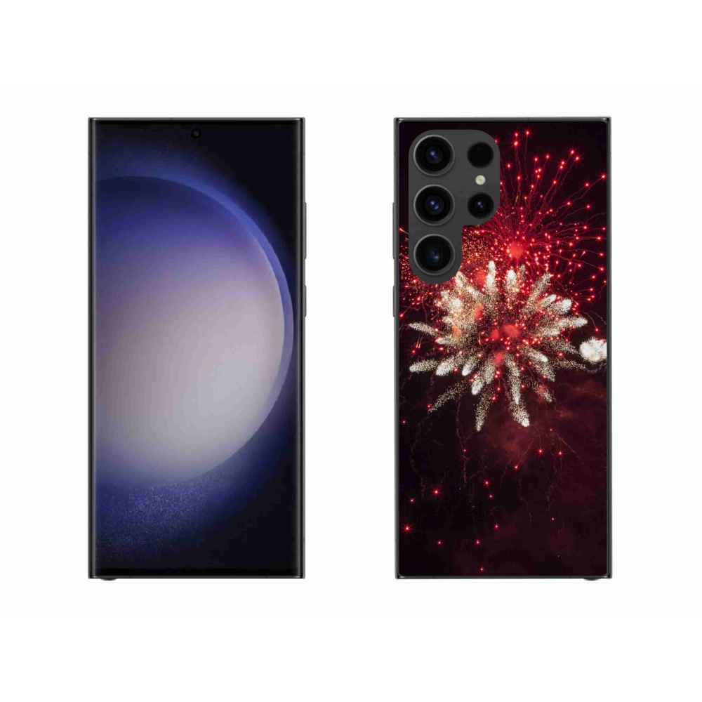 Gelový kryt mmCase na Samsung Galaxy S23 Ultra 5G - ohňostroj