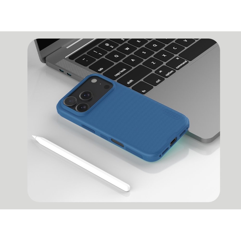 Nillkin Super Frosted PRO Zadní Kryt pro Apple iPhone 17 Pro Blue