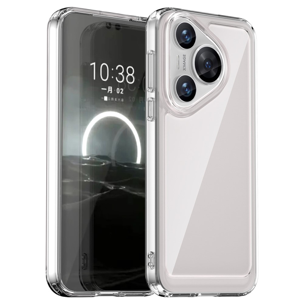 Gelový obal s pevnými zády na Huawei Pura 70 - průhledný