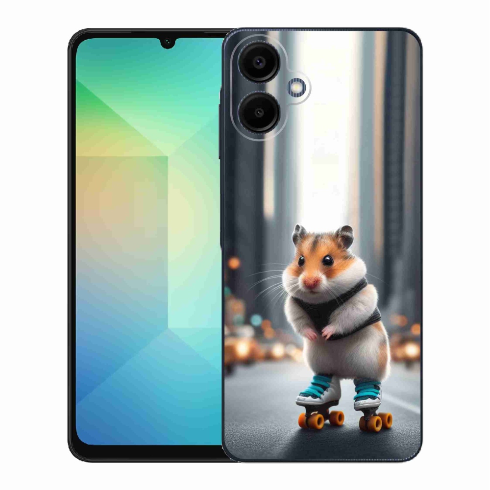 Gelový kryt mmCase na Samsung Galaxy A06 4G - křeček na bruslích