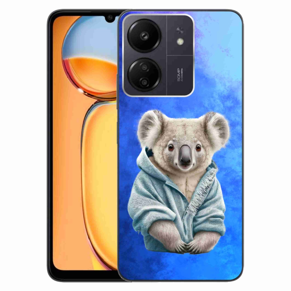Gelový kryt mmCase na Xiaomi Poco C65/Redmi 13C - koala ve svetru