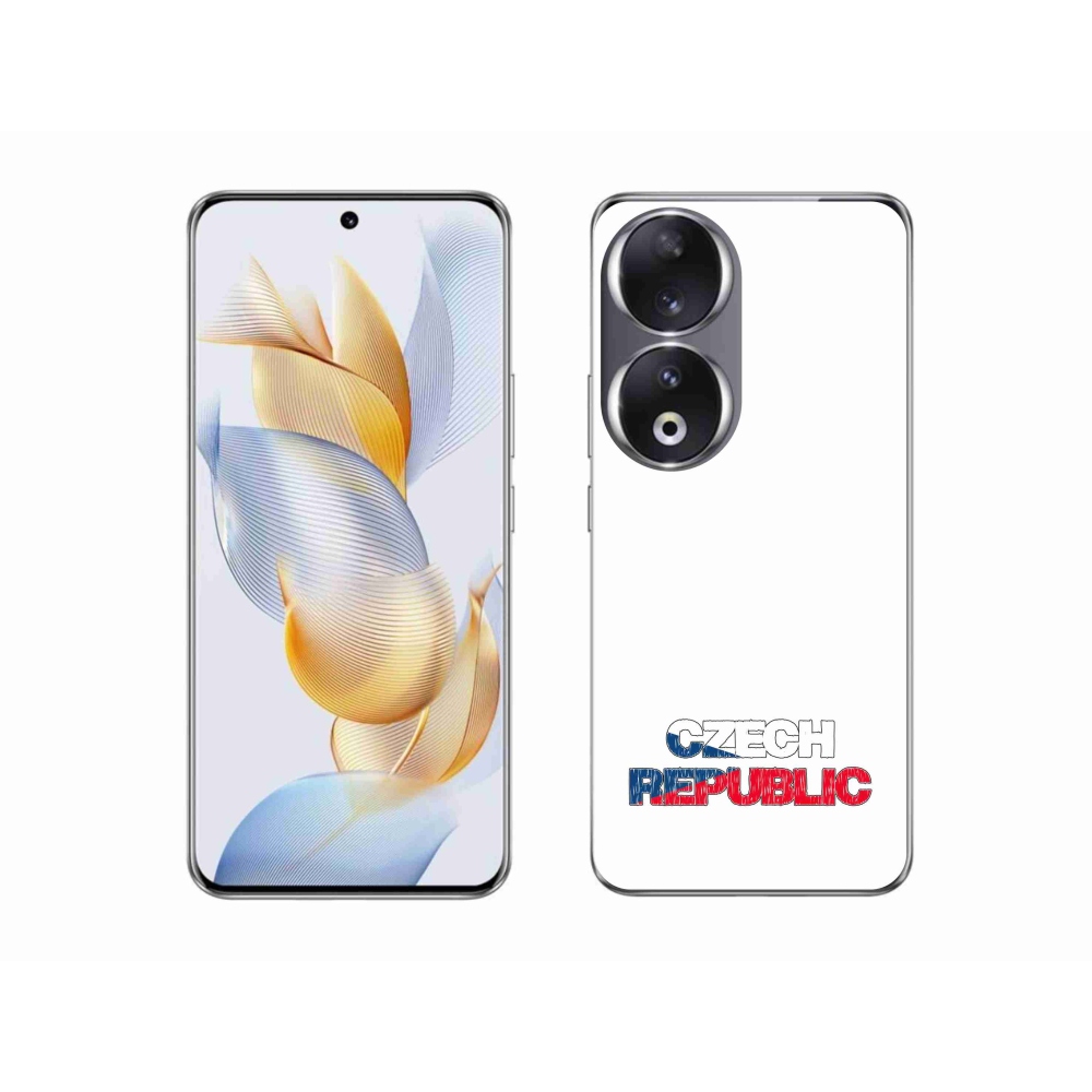 Gelový kryt mmCase na Honor 90 - Czech Republic bílé pozadí