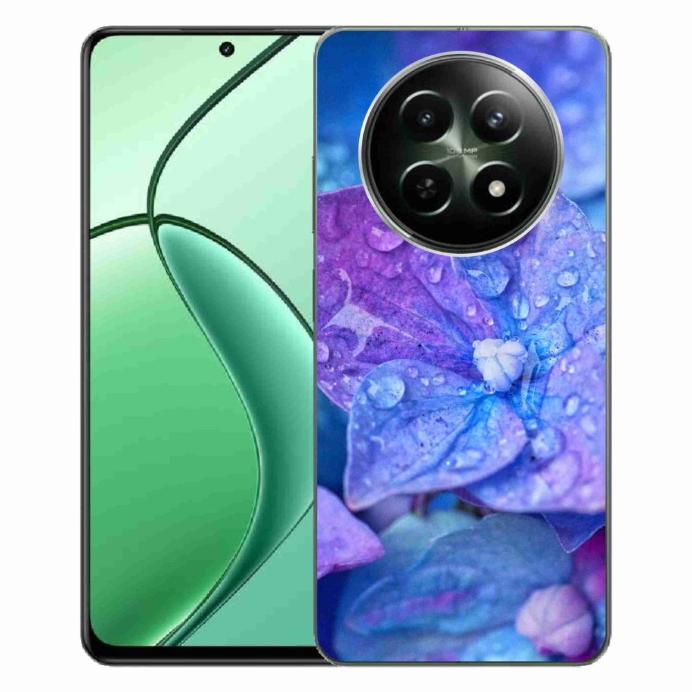 Gelový kryt mmCase na Realme 12 5G/12x 5G - fialový květ