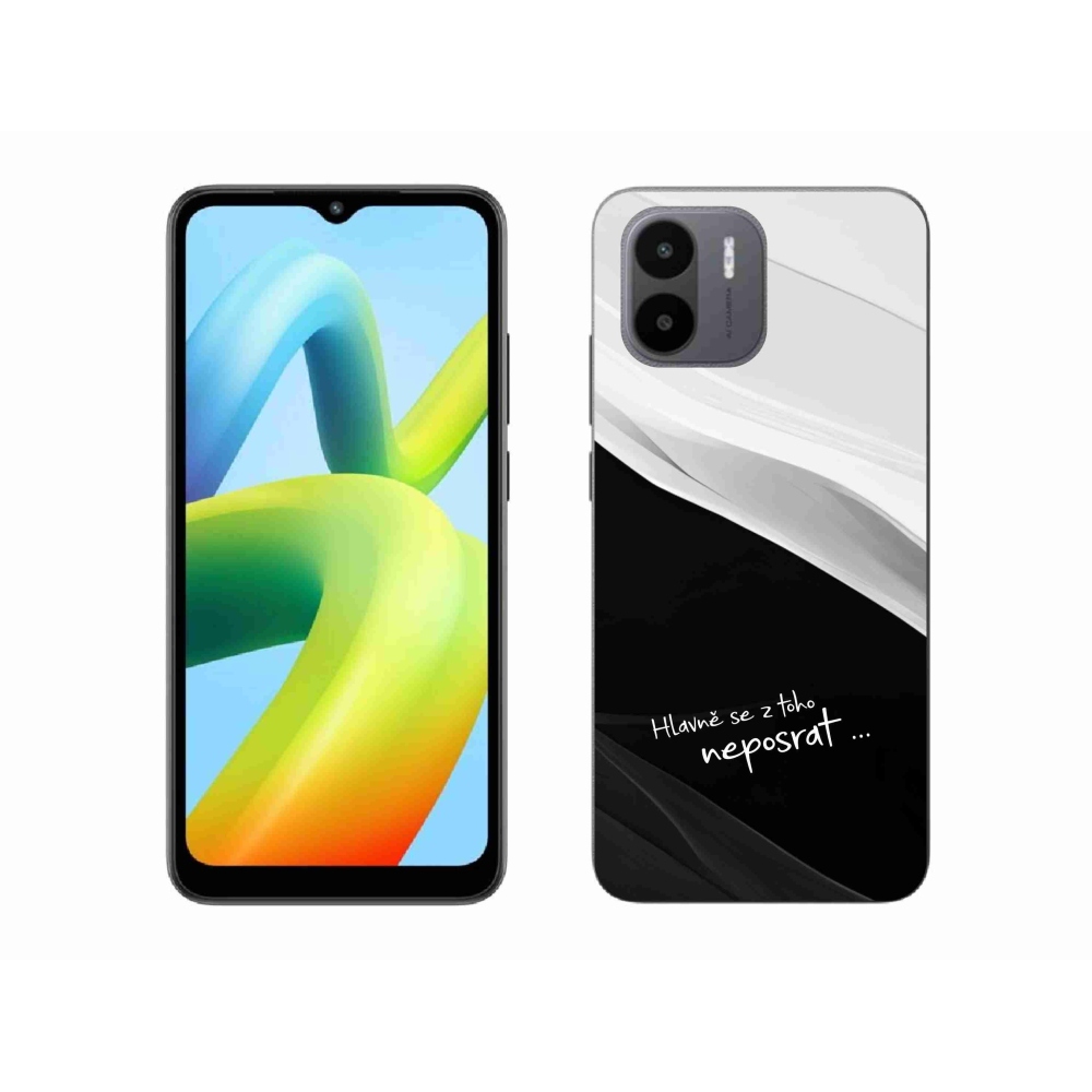 Gelový kryt mmCase na Xiaomi Redmi A1 - vtipný text 13 černobílé pozadí