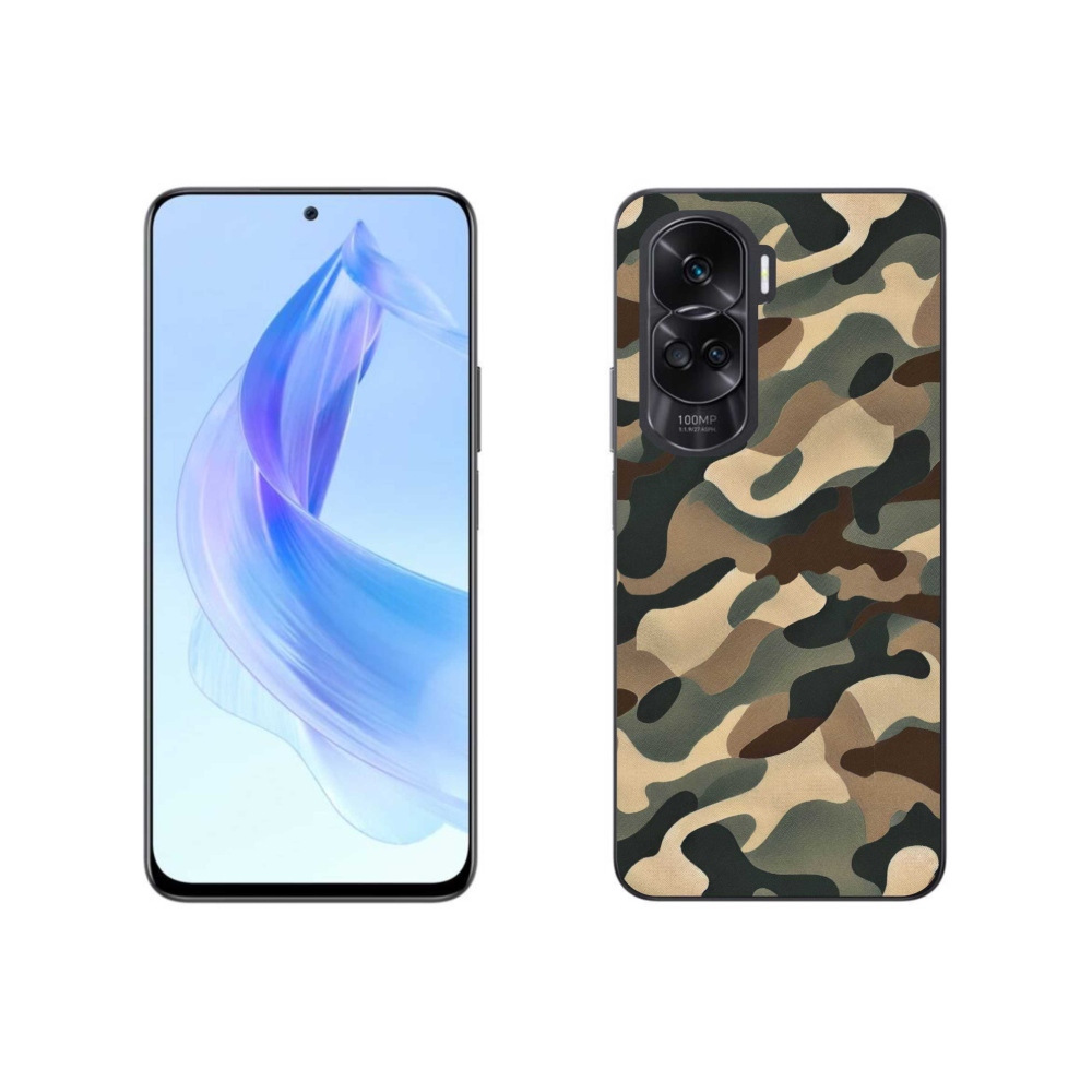 Gelový kryt mmCase na Honor 90 Lite - maskáčový vzor 11