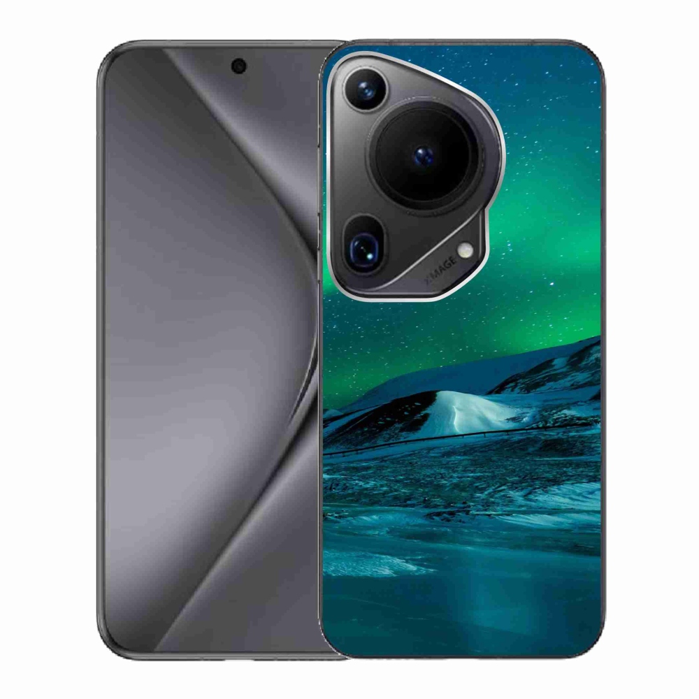 Gelový kryt mmCase na Huawei Pura 70 Ultra - polární záře