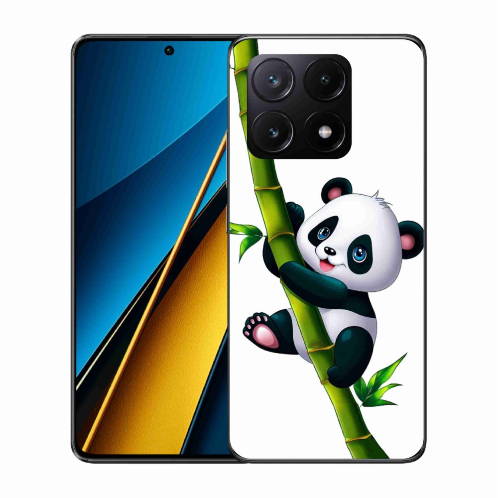 Gelový kryt mmCase na Xiaomi Poco X6 Pro 5G - panda na bambusu