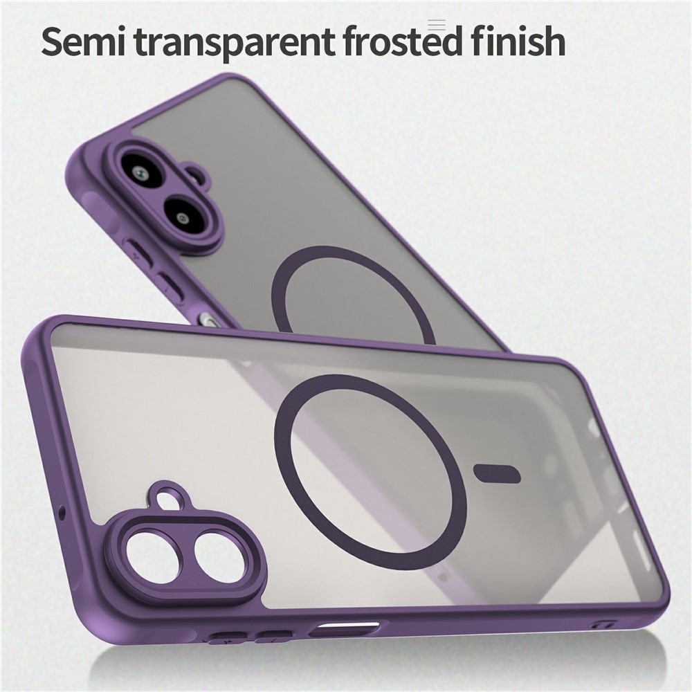 Case matný gelový obal s MagSafe na Samsung Galaxy A07 4G - fialový
