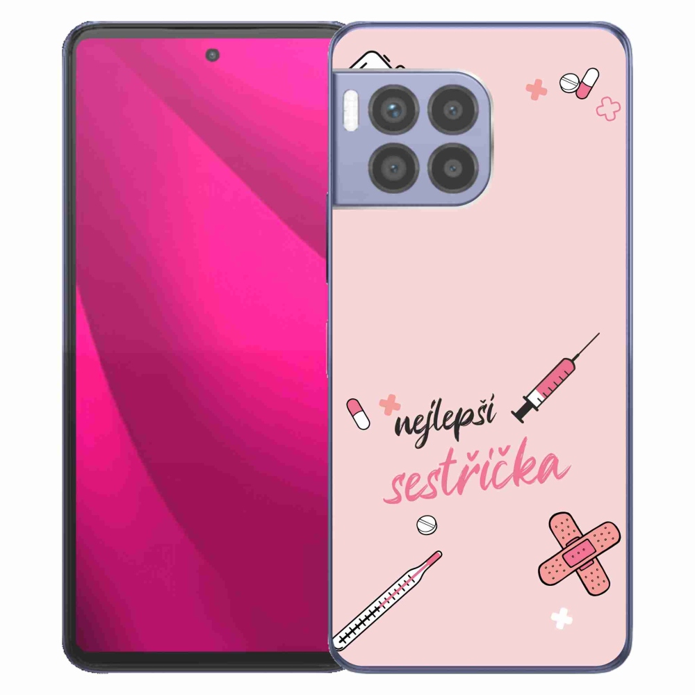 Gelový kryt mmCase na T-Mobile T Phone 2 Pro - nejlepší sestřička růžové pozadí