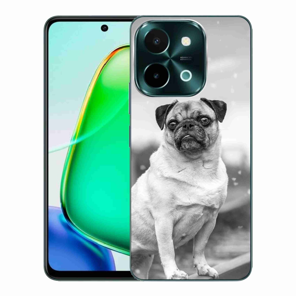 Gelový obal mmCase na Vivo Y28 - mops