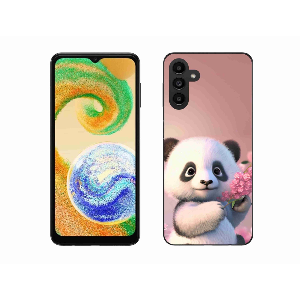 Gelový kryt mmCase na Samsung Galaxy A04s (164.7x76.7x9.1mm) - roztomilá panda
