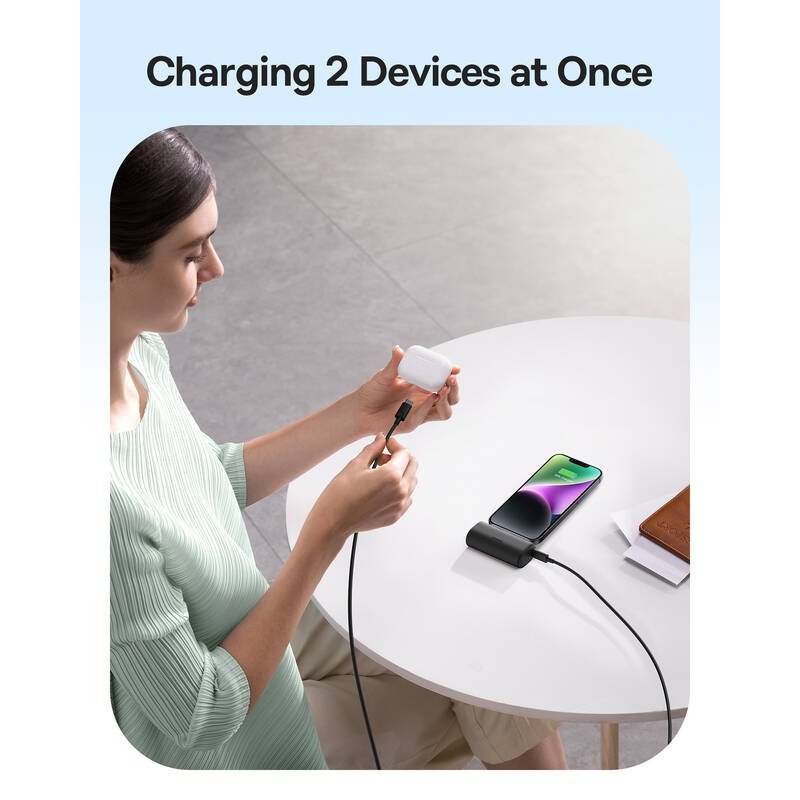 Baseus Compact (IP Edition) 20W Fast Charge USB-C Powerbanka 5000mAh Cluster Black