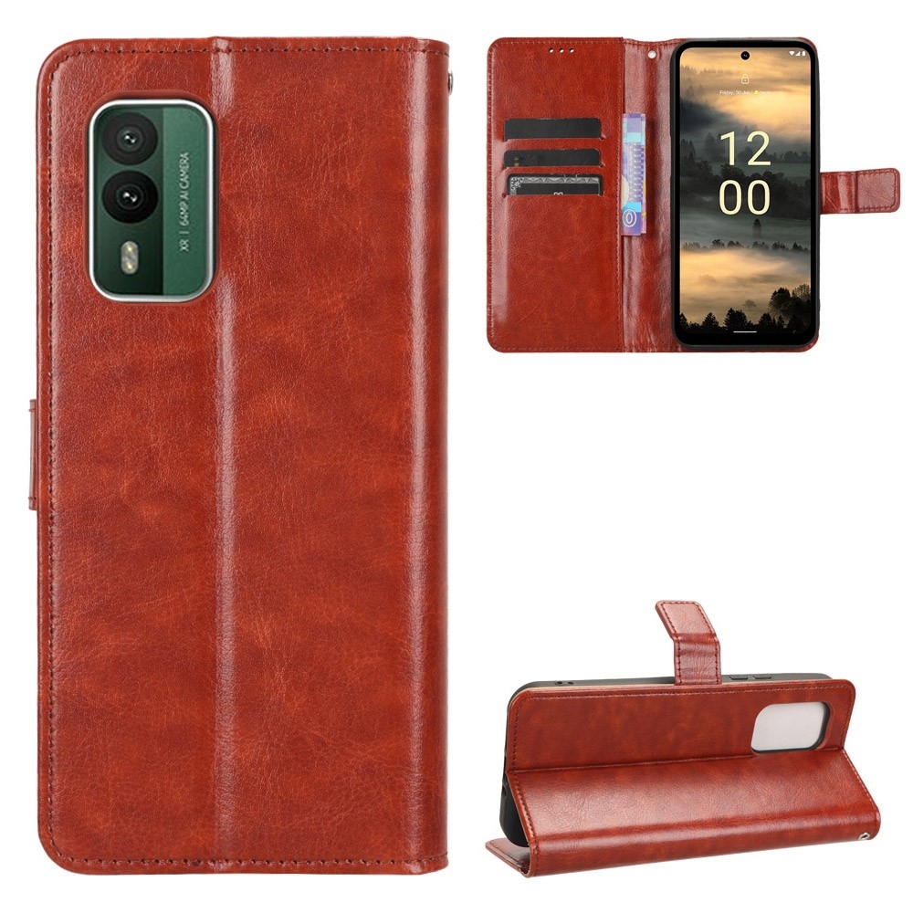 Horse knížkové pouzdro na Nokia XR21 - hnědé