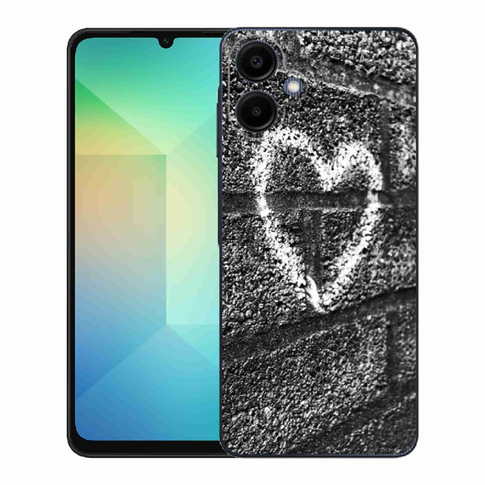 Gelový kryt mmCase na Samsung Galaxy A06 4G - srdce na zdi