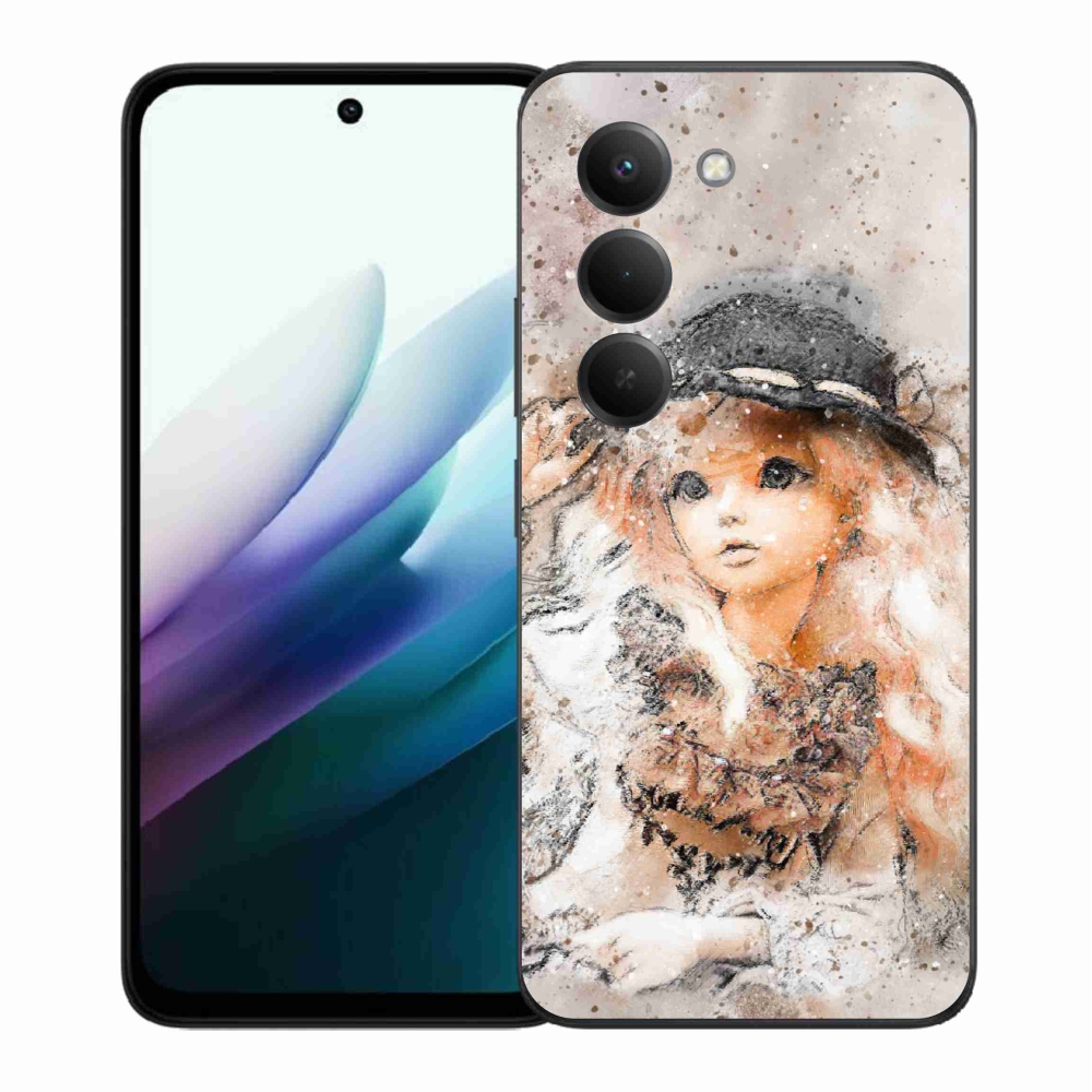 Gelový kryt mmCase na Xiaomi Redmi 15 4G/5G (171mm) - holčička s kloboukem