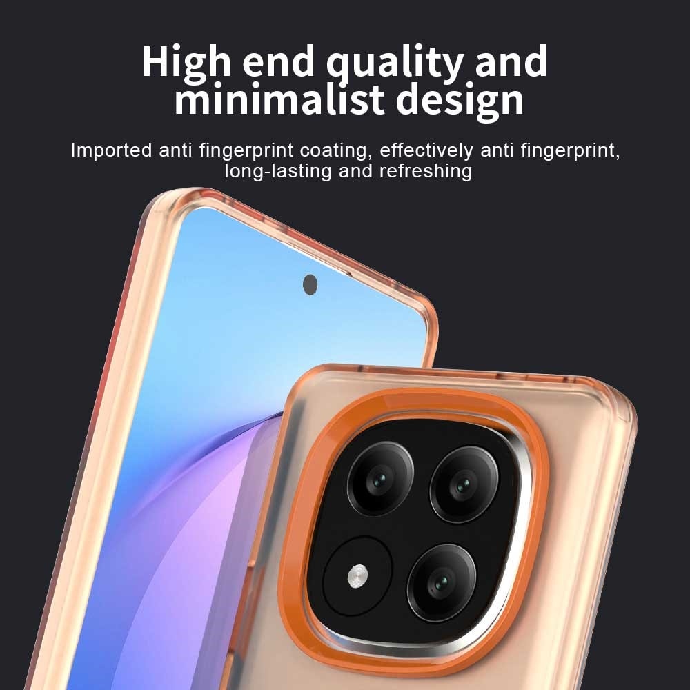 Candy gelový obal s MagSafe na Xiaomi Redmi Note 14 Pro+ 5G - oranžový