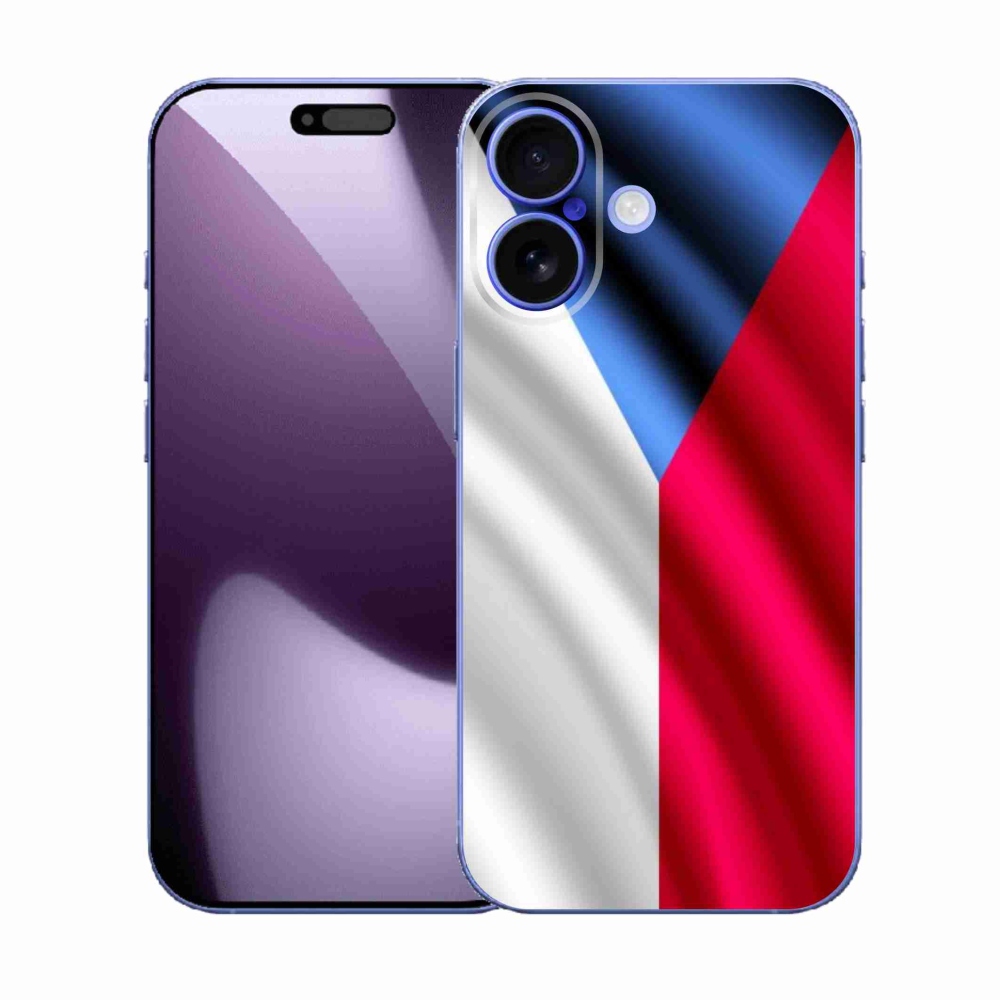 Gelový kryt mmCase na iPhone 17 - česká vlajka