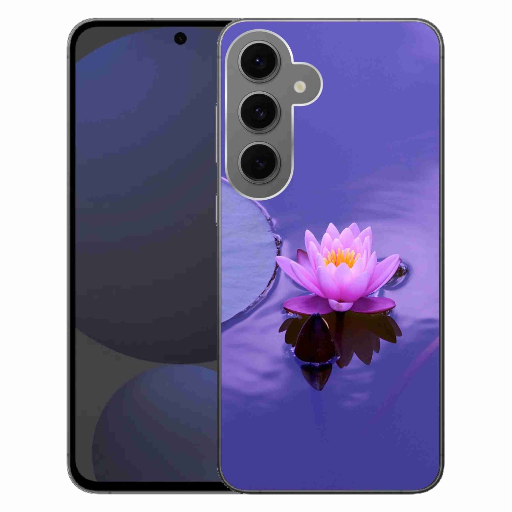 Gelový obal mmCase na Samsung Galaxy S24 FE - květ na hladině