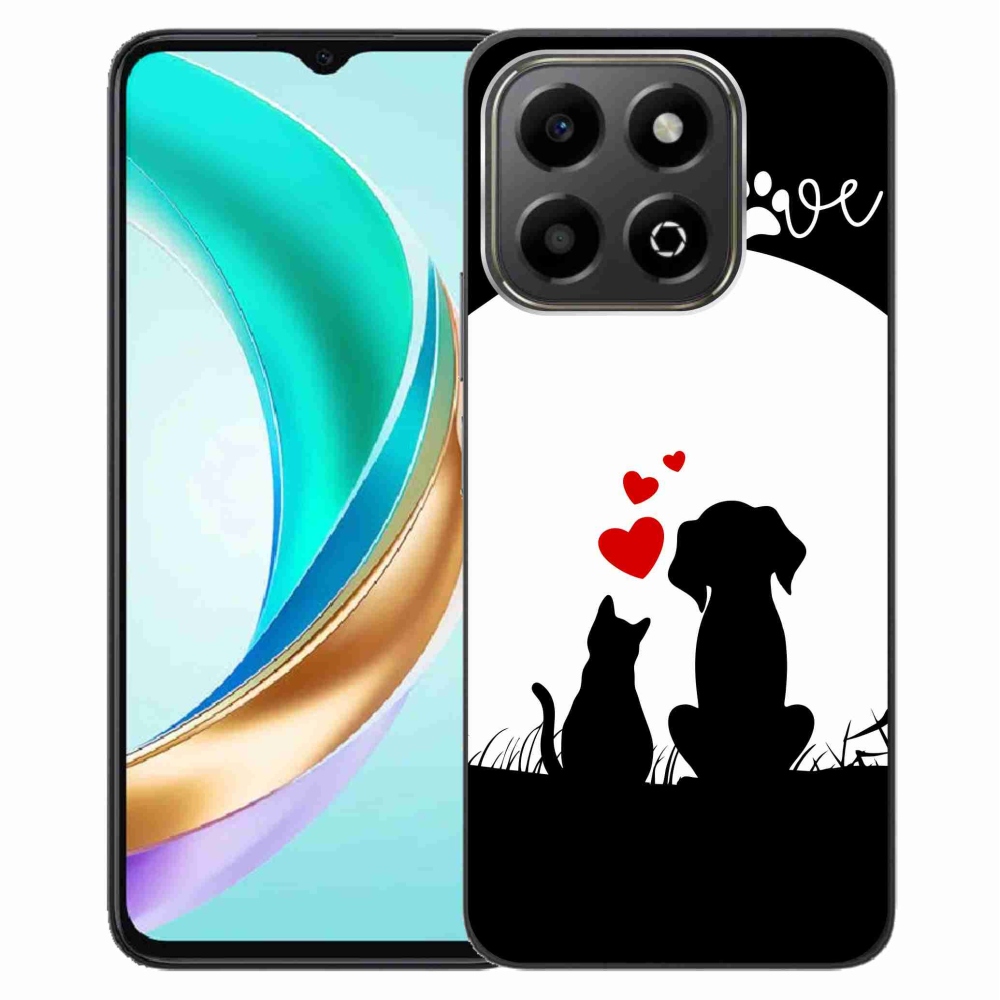 Gelový kryt mmCase na Honor X6b - zvířecí láska
