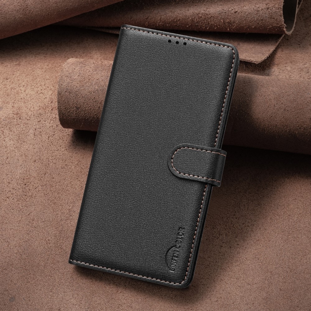 BINFEN knížkové pouzdro na Xiaomi Redmi Note 14 Pro 5G/Poco X7 5G/Note 14 Pro+ 5G - černé