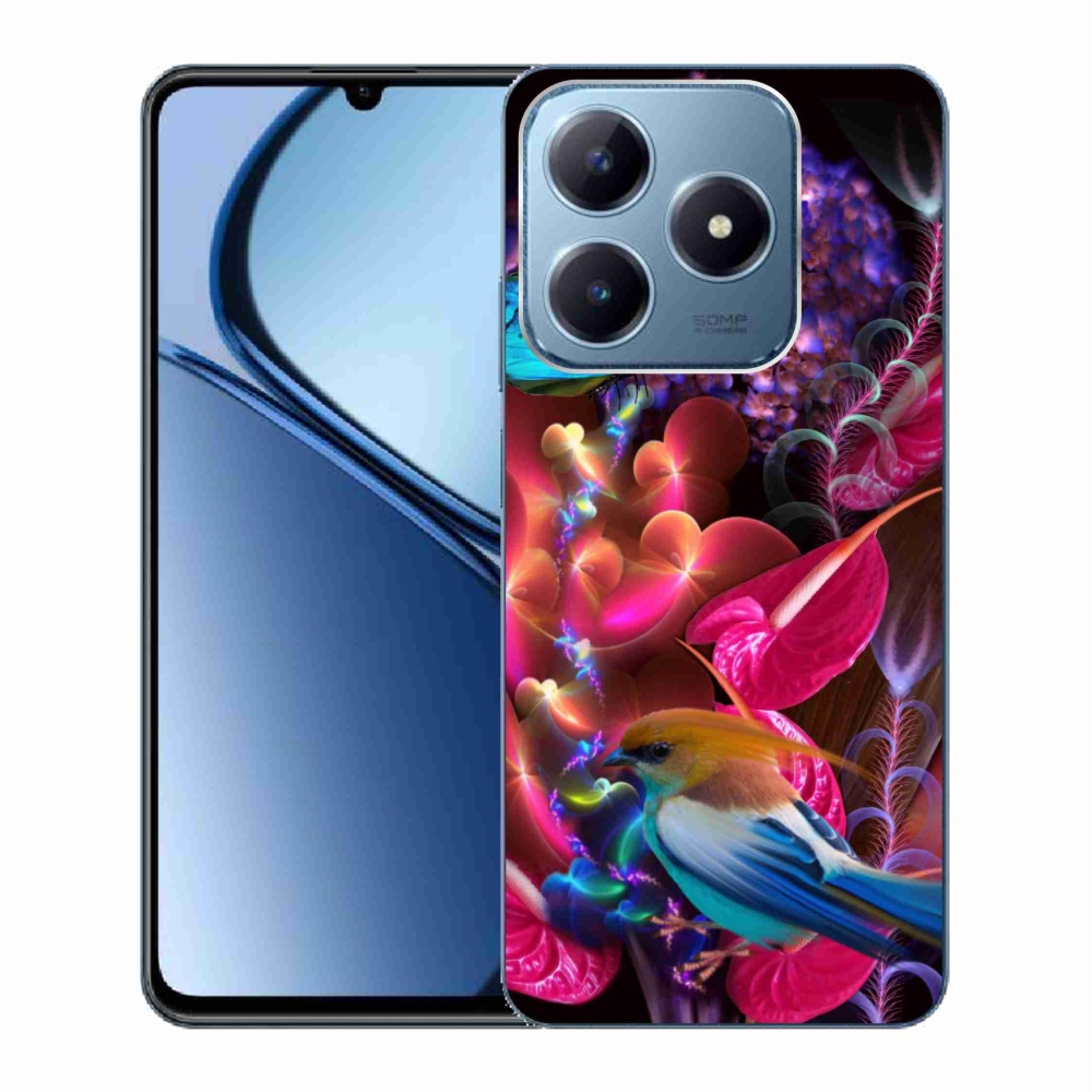 Gelový kryt mmCase na Realme C63 - barevné květiny