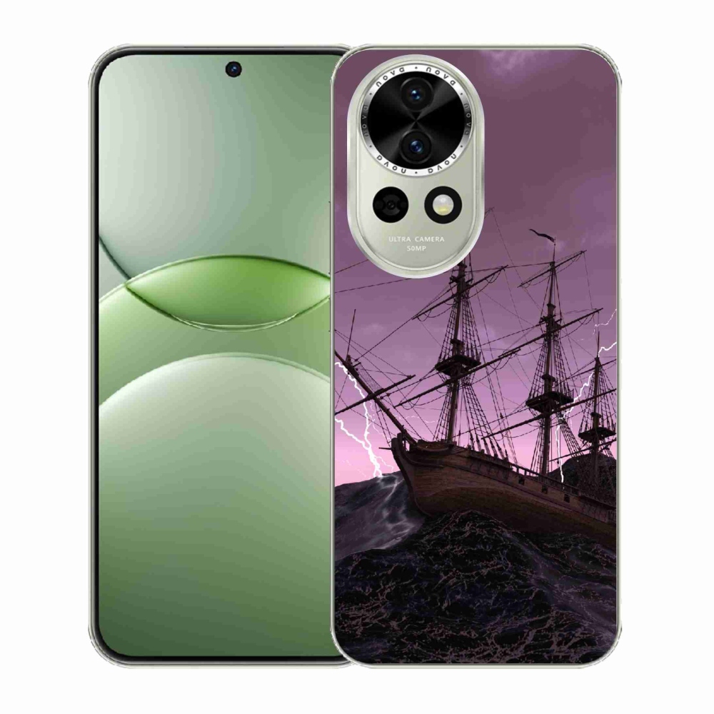 Gelový kryt mmCase na Huawei Nova 13 5G - loď v bouři