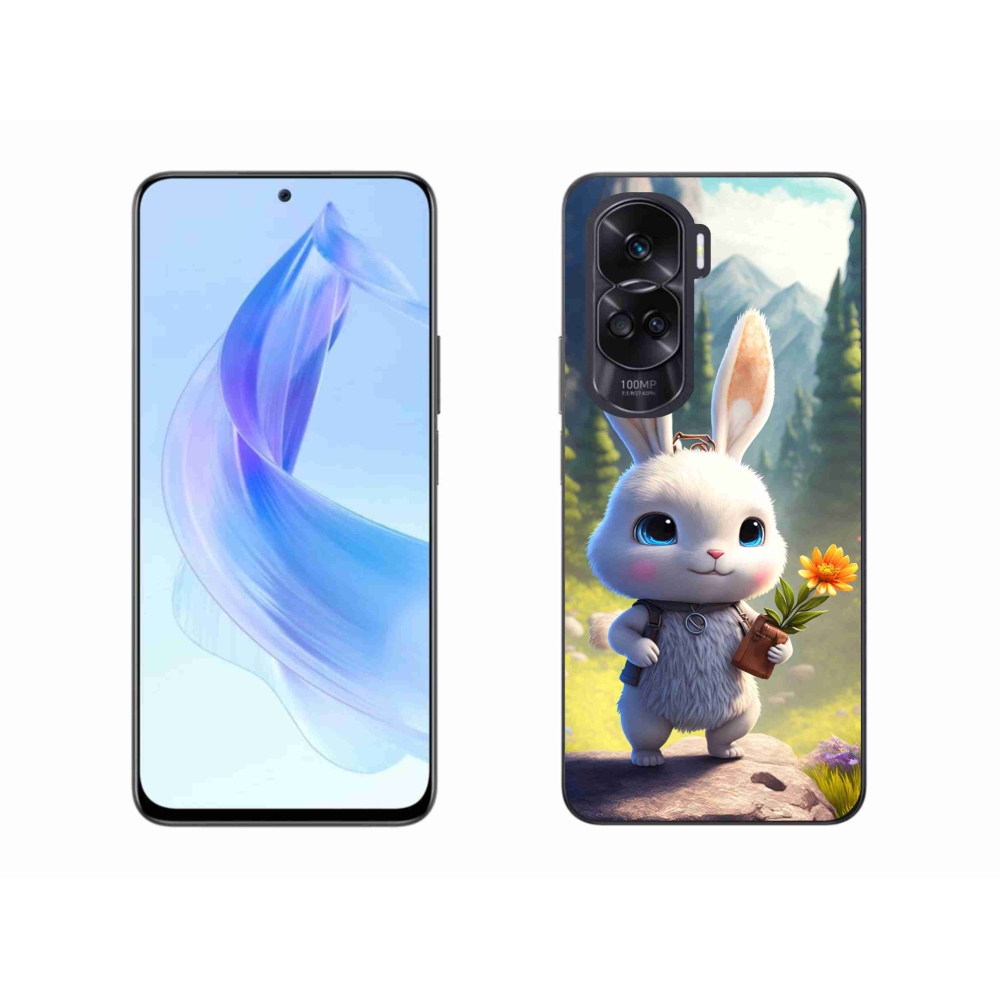 Gelový kryt mmCase na Honor 90 Lite - roztomilý králíček