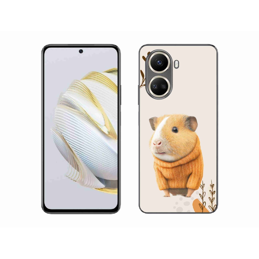 Gelový kryt mmCase na Huawei Nova 10 SE - morče ve svetru