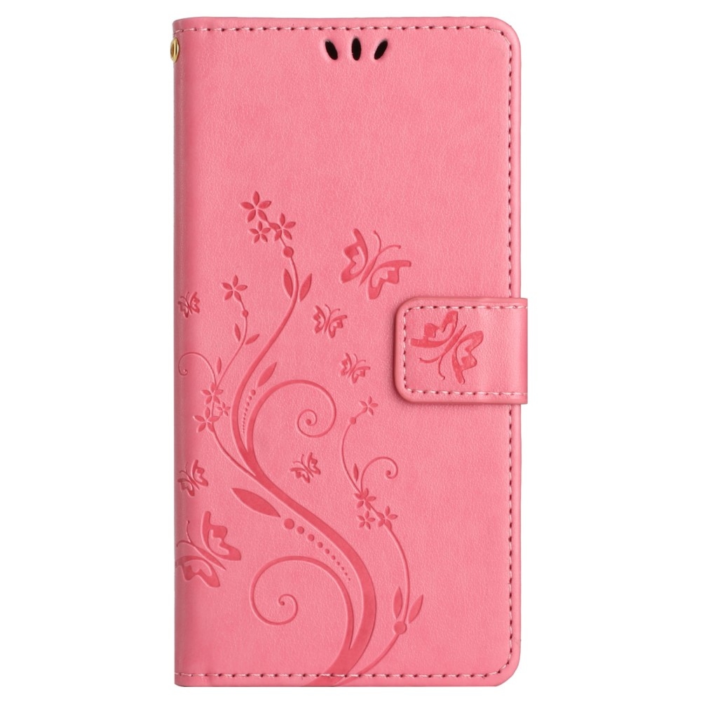 Flowers knížkové pouzdro na Samsung Galaxy A26 5G - růžové