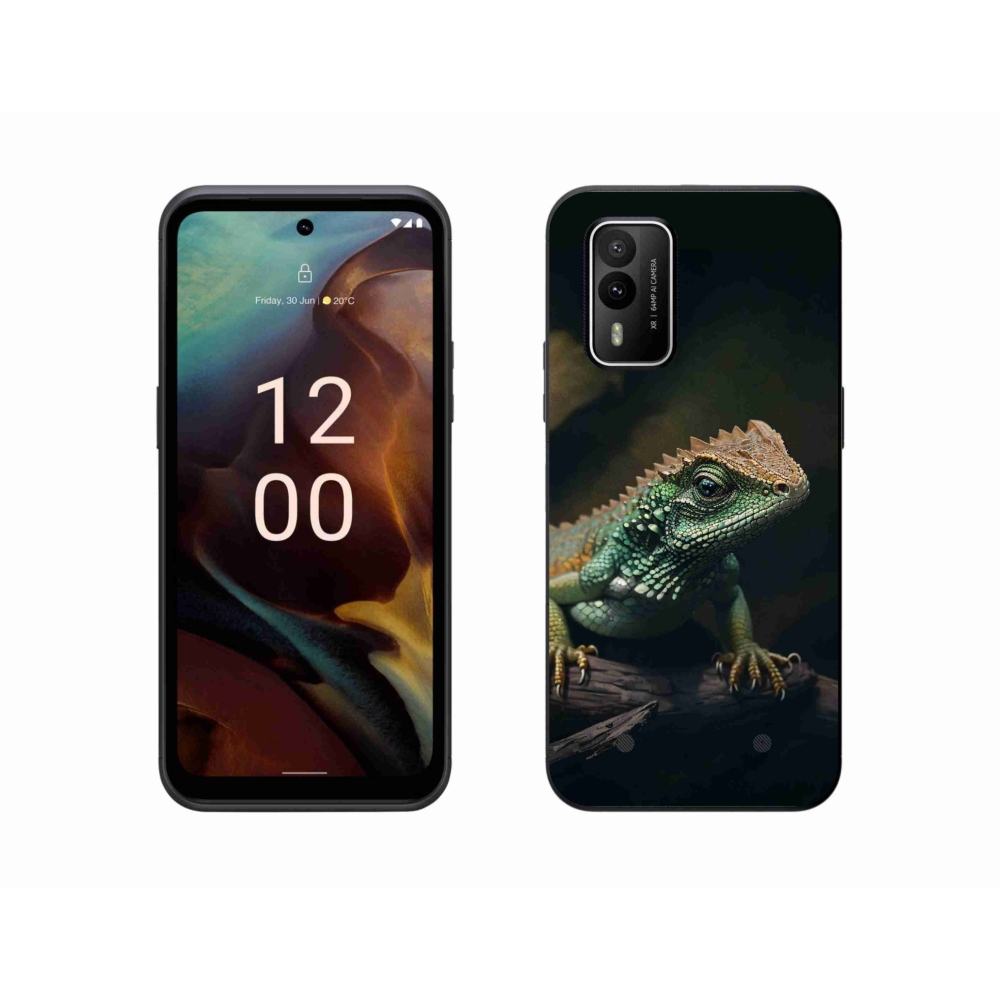 Gelový kryt mmCase na Nokia XR21 - ještěr