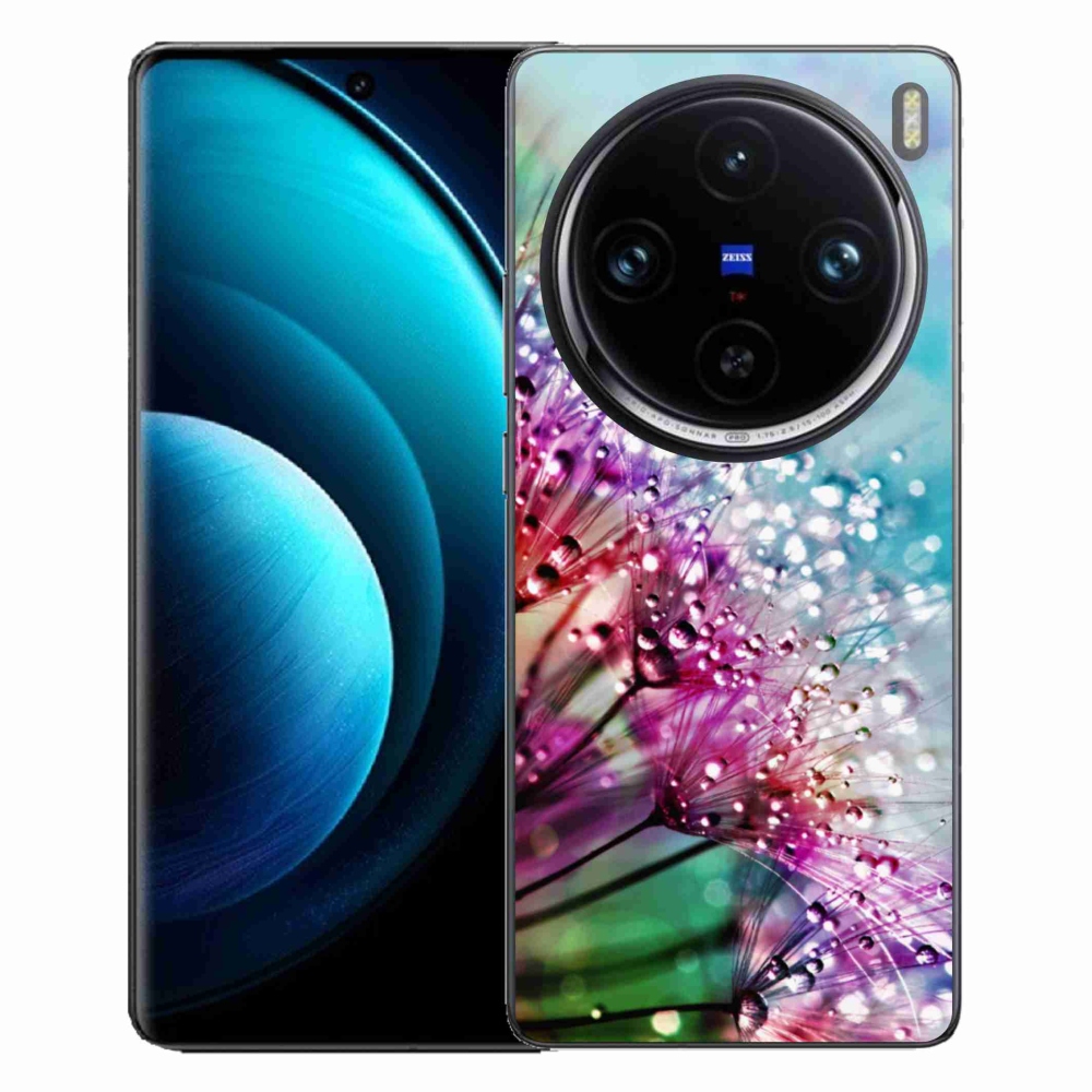 Gelový kryt mmCase na Vivo X100 Pro 5G - barevné květy