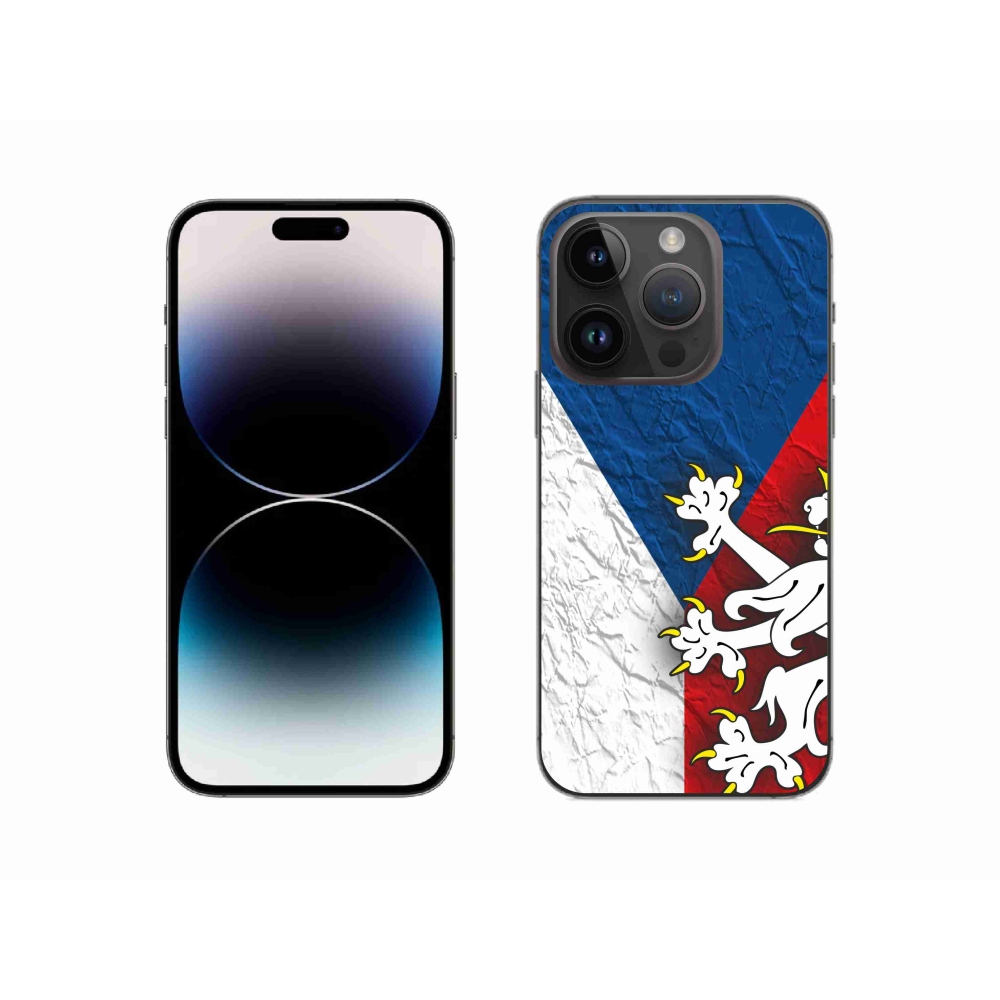Gelový kryt mmCase na iPhone 14 Pro 6.1 - česká vlajka 1
