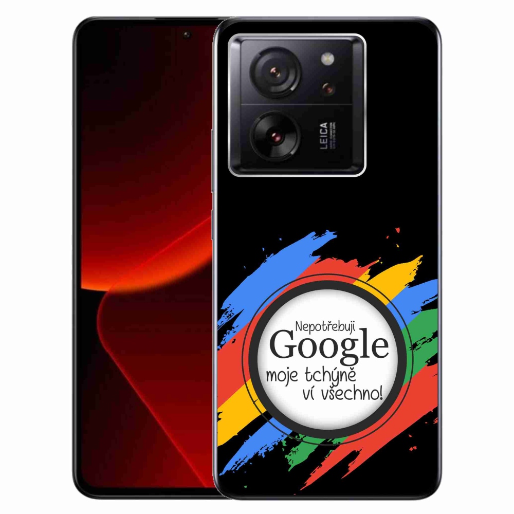 Gelový kryt mmCase na Xiaomi 13T/13T Pro - tchýně ví všechno černé pozadí