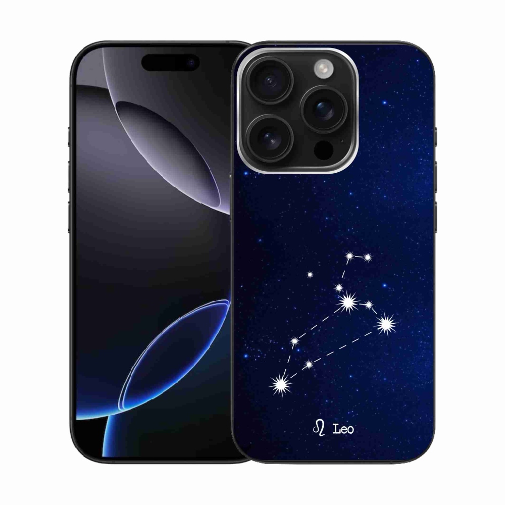 Gelový kryt mmCase na iPhone 16 Pro - souhvězdí Lva