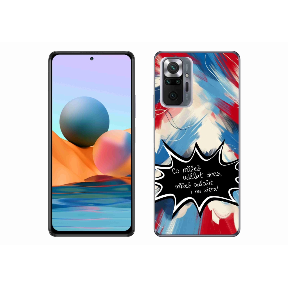Gelový kryt mmCase na Xiaomi Redmi Note 10 Pro - vtipný text 9 černé pozadí