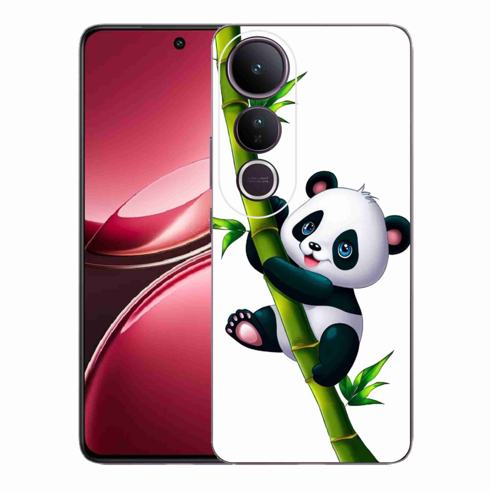 Gelový kryt mmCase na Vivo V50 Lite 4G/5G - panda na bambusu