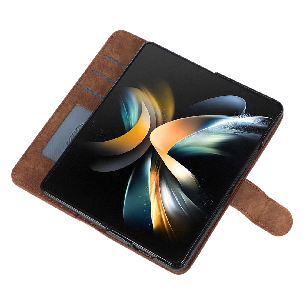 Wallet knížkové pouzdro na Samsung Galaxy Z Fold5 5G - hnědé