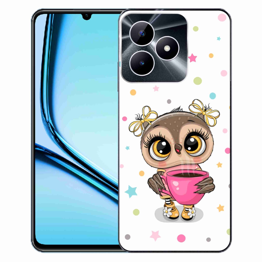 Gelový kryt mmCase na Realme Note 50 - kreslená sovička