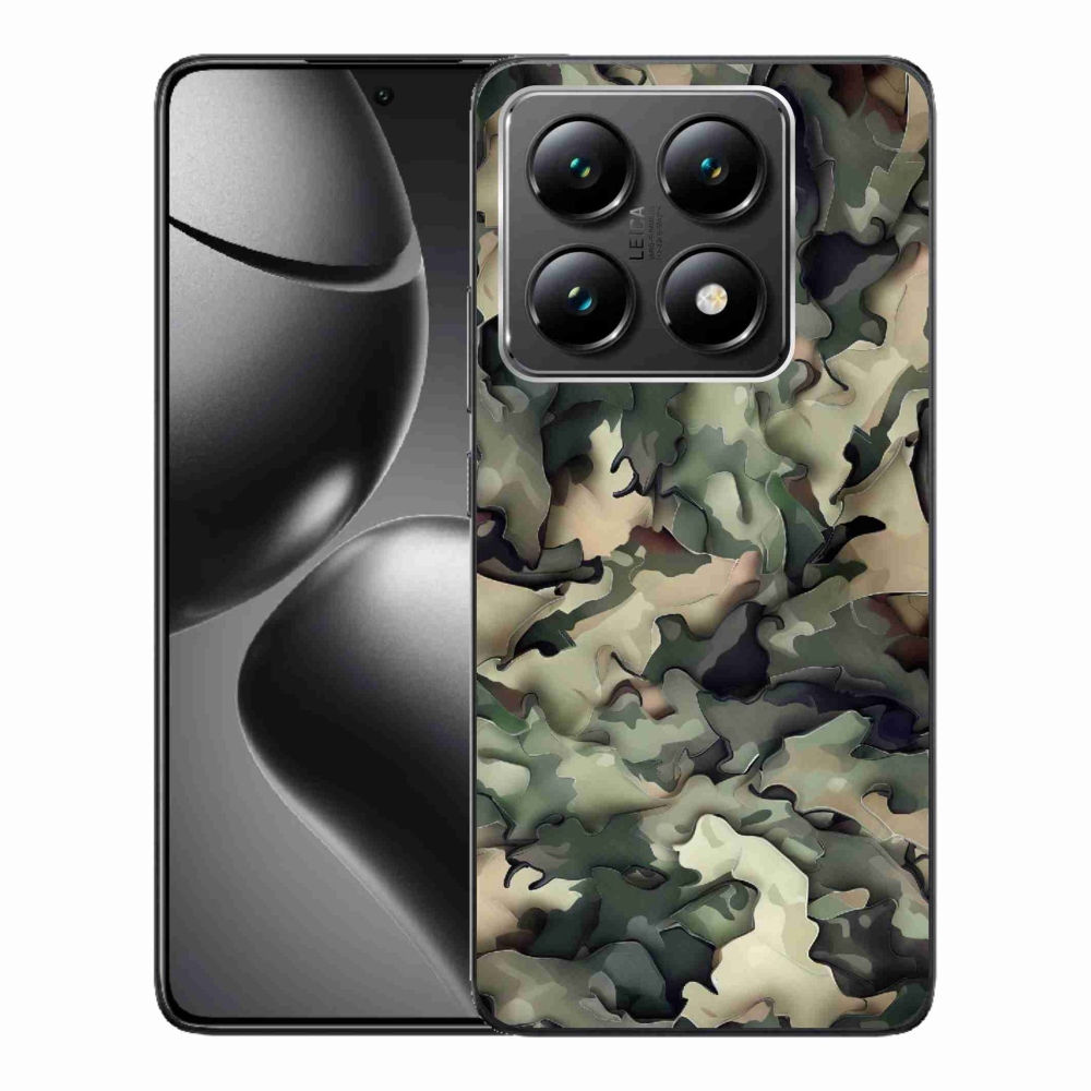 Gelový kryt mmCase na Xiaomi 14T - maskáčový vzor 9